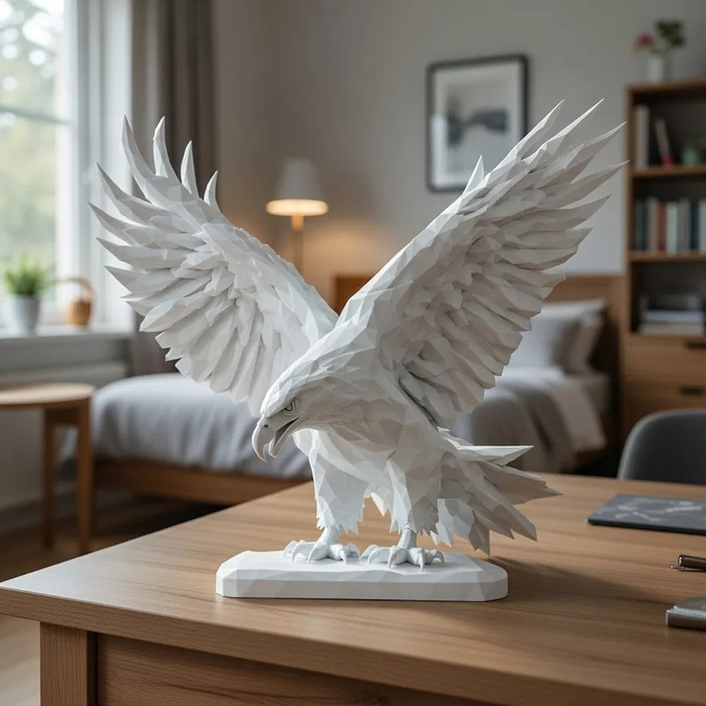 Geometric Eagle Sculpture