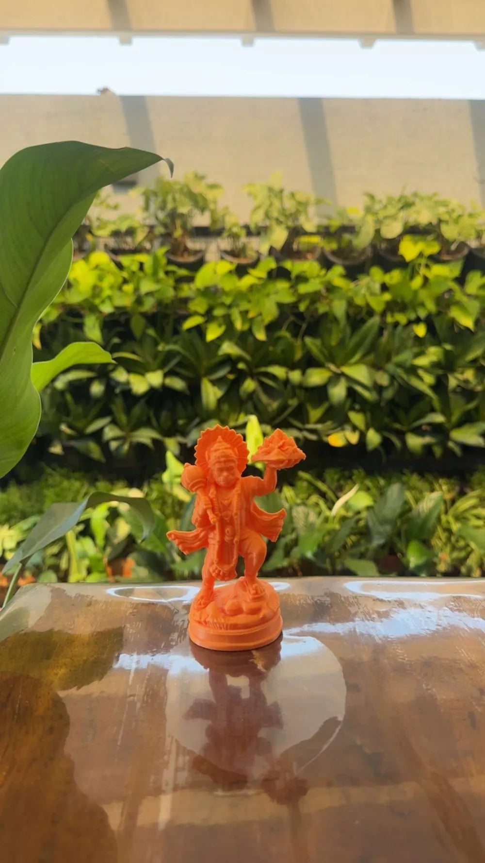 Hanuman high detail 3D printed idol side view – premium PLA+ sacred figurine by 3D Divine FOFUS