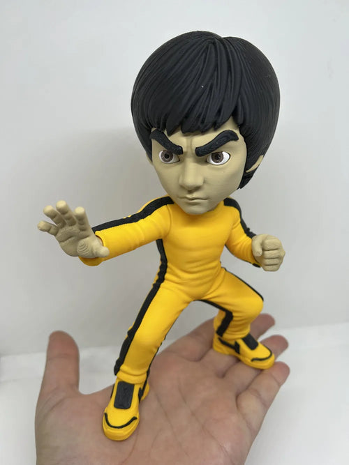 Bruce Lee Martial Arts Figurine angle – 3D Printed Kung Fu Legend Collectible by FOFUS Kerala
