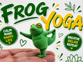 Zen Frog Yoga Figure – 3D Printed Meditating Frog Desk Decor by FOFUS, Thrissur Kerala