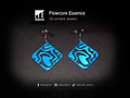 Flowcore Essence Earrings – 3D Printed Fluid Statement Earrings by FOFUS, Thrissur Kerala