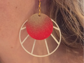 Sunset Earrings – 3D Printed Golden Hour Warm Tone Jewellery by FOFUS, Thrissur Kerala