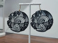 Tsunami Kyoka Wave Earrings – 3D Printed Japanese Aesthetic Jewellery by FOFUS, Thrissur Kerala