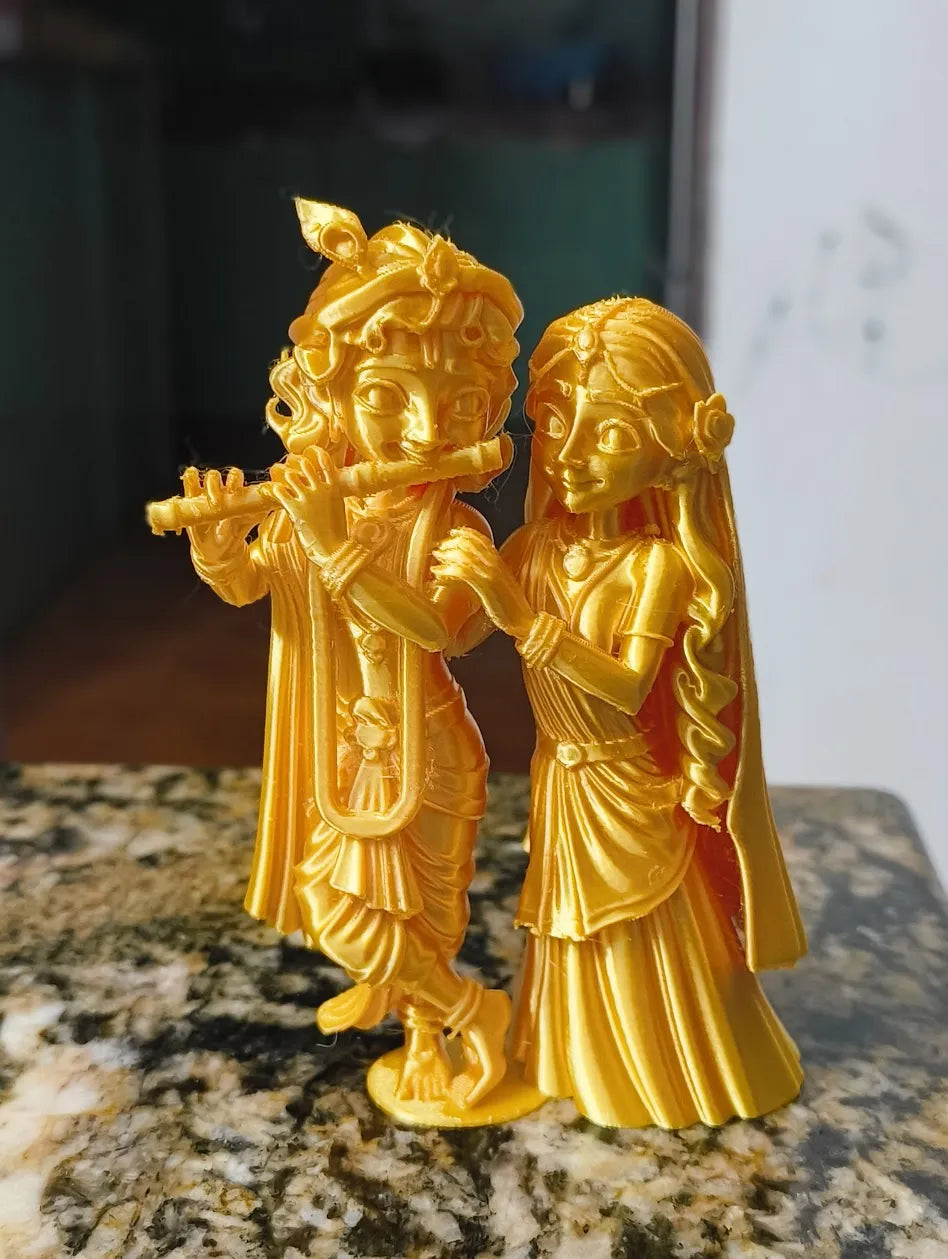 Radha Krishna Sculpture – 3D Printed Divine Love Idol by 3D Divine | FOFUS, Thrissur Kerala