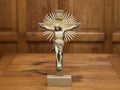 Jesus Christ Radiant Crucifix Sculpture – 3D Printed Light and Glory Christian Art | FOFUS, Thrissur Kerala
