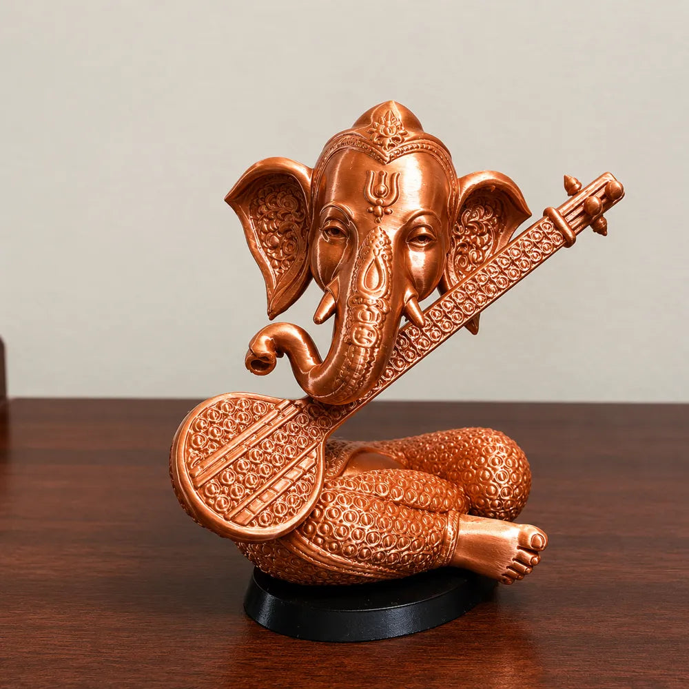 Ganesha Veena Musical Art angle – 3D Printed Ganpati Artistic Idol by FOFUS Irinjalakuda Kerala