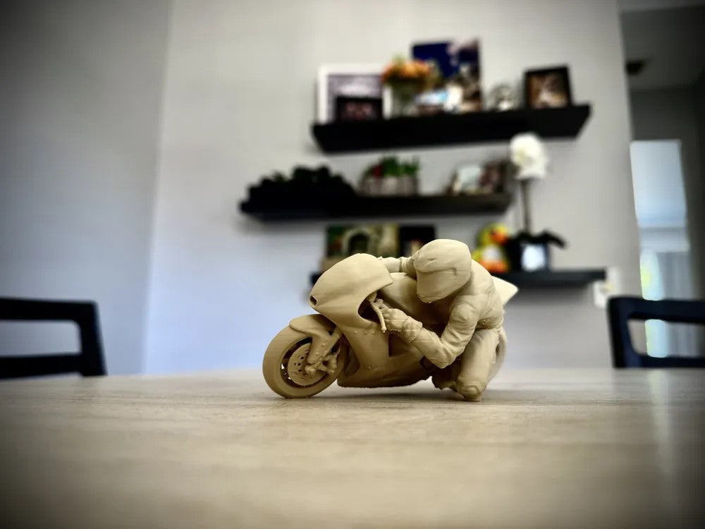 MotoGP Rider leaning into a turn Desk