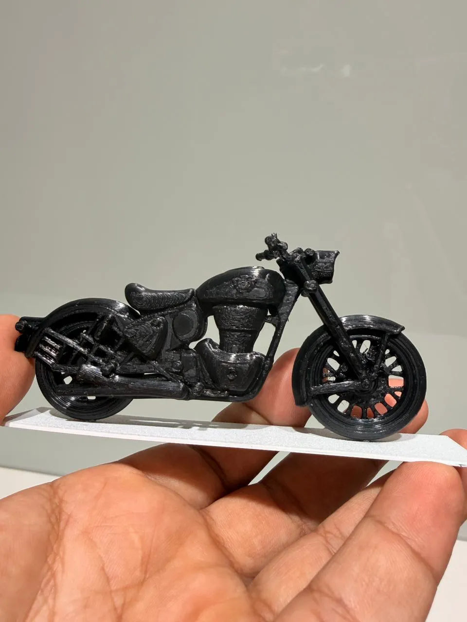 Royal Enfield Classic 350 Miniature angle – 3D Printed Motorcycle Model by MAYANS FOFUS Kerala