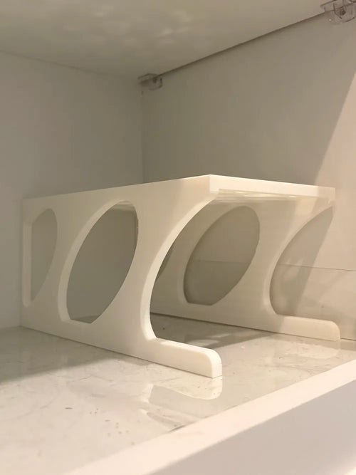 Cup and Mug Shelf angle – 3D Printed Kitchen Coffee Station Organiser by FOFUS Kerala