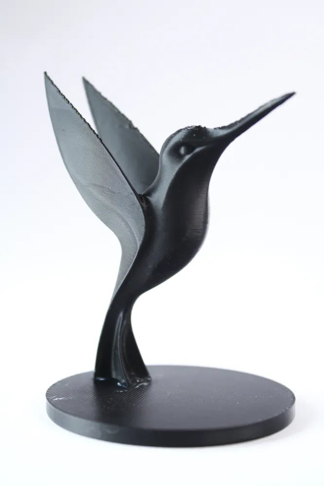 Hummingbird Sculpture angle – 3D Printed Graceful Bird Figurine by FOFUS Kerala