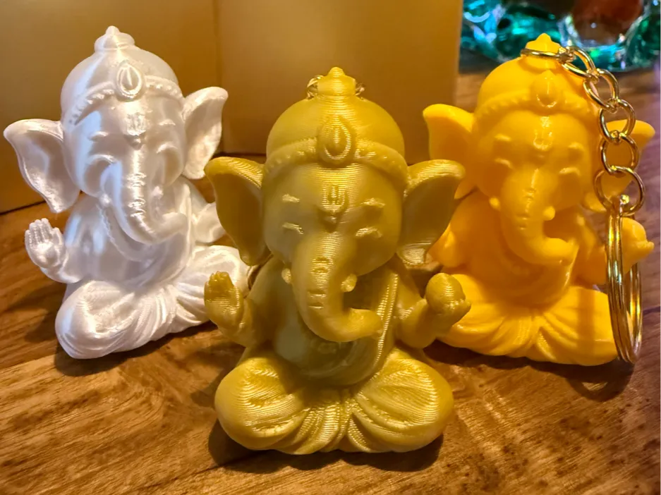 Ganesha Keychain – 3D Printed Pocket Blessing Hindu Devotional Charm by 3D Divine | FOFUS, Thrissur Kerala