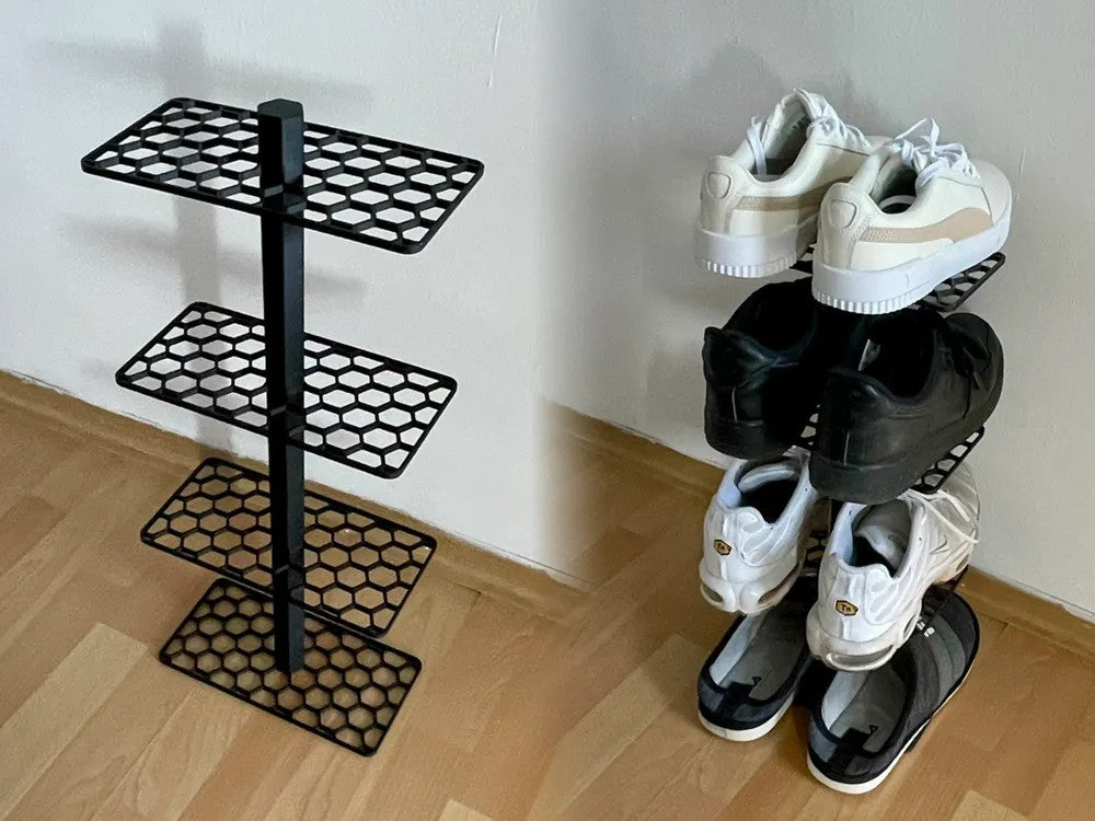 Modern Zigzag Stackable Shoe Rack