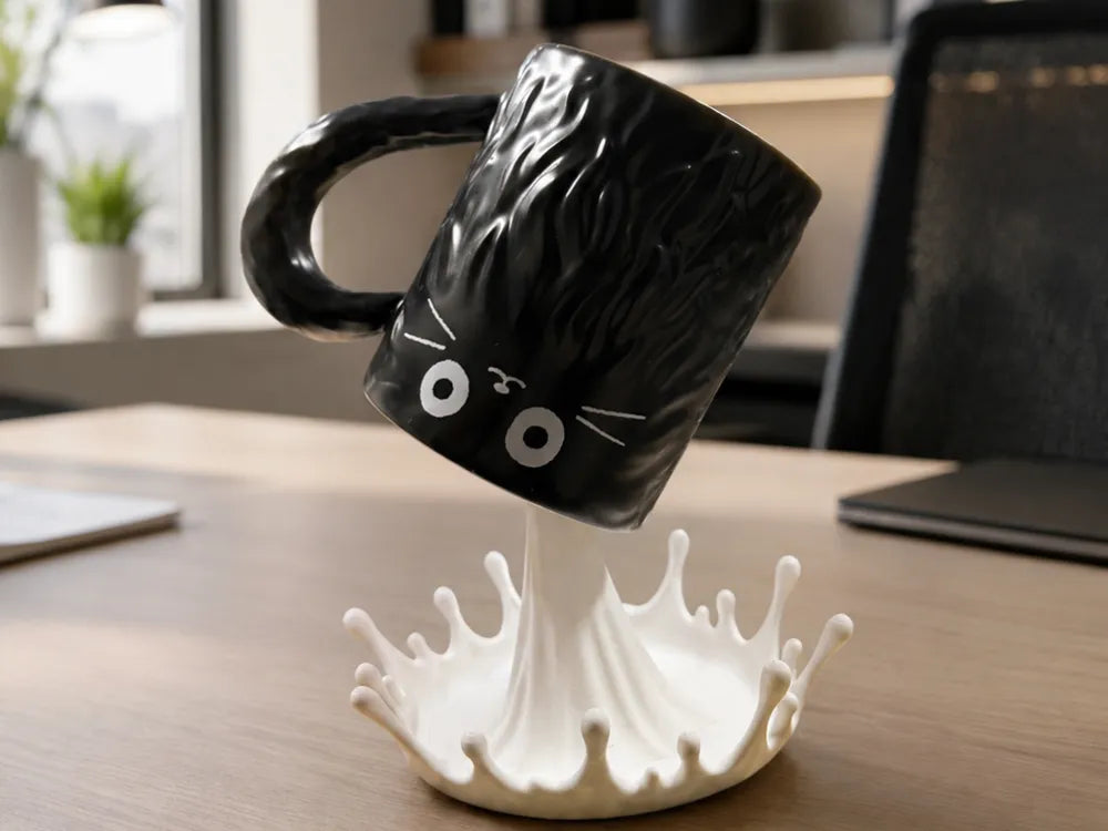Splash Mug Stand – 3D Printed Sculptural Coffee Mug Holder by FOFUS, Thrissur Kerala