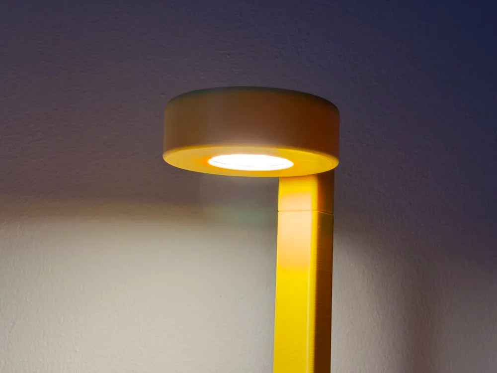 Hidden Cable LED Desk Lamp detail – 3D Printed Minimalist Clean Workspace Lamp by FOFUS Kerala