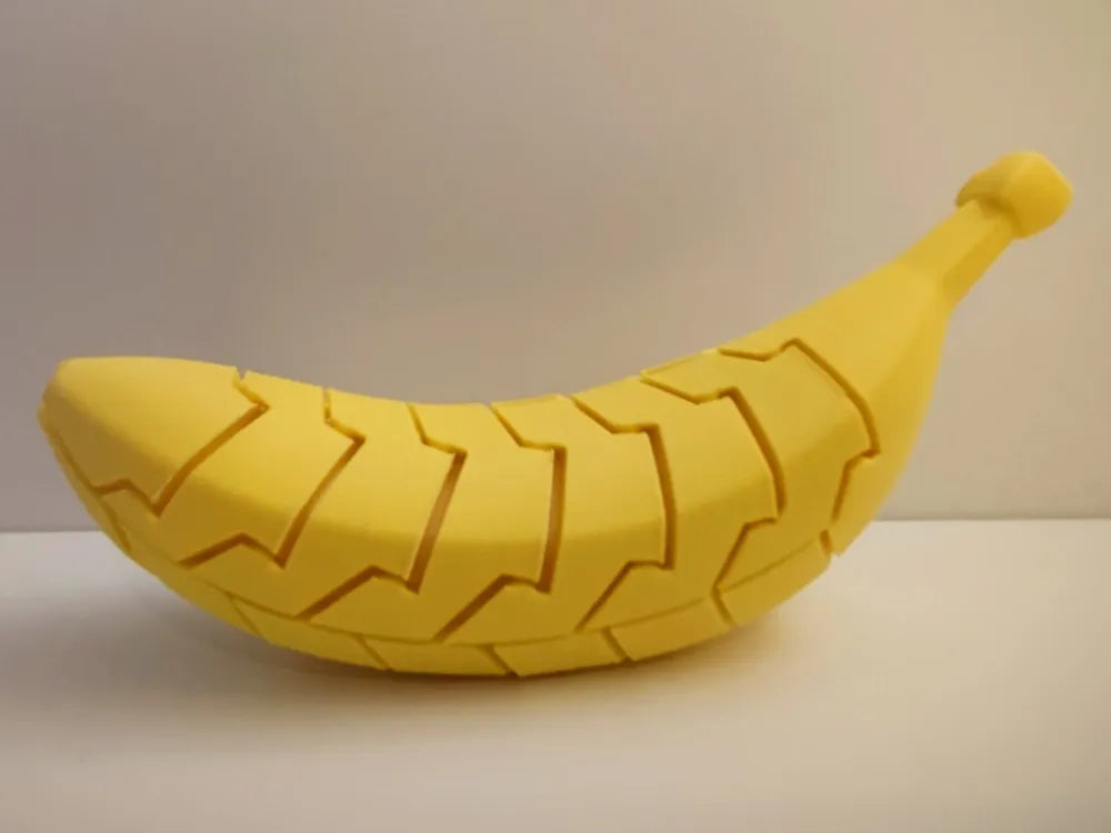 Fidget Banana detail – 3D Printed Banana Shaped Fidget Toy by FOFUS Kerala