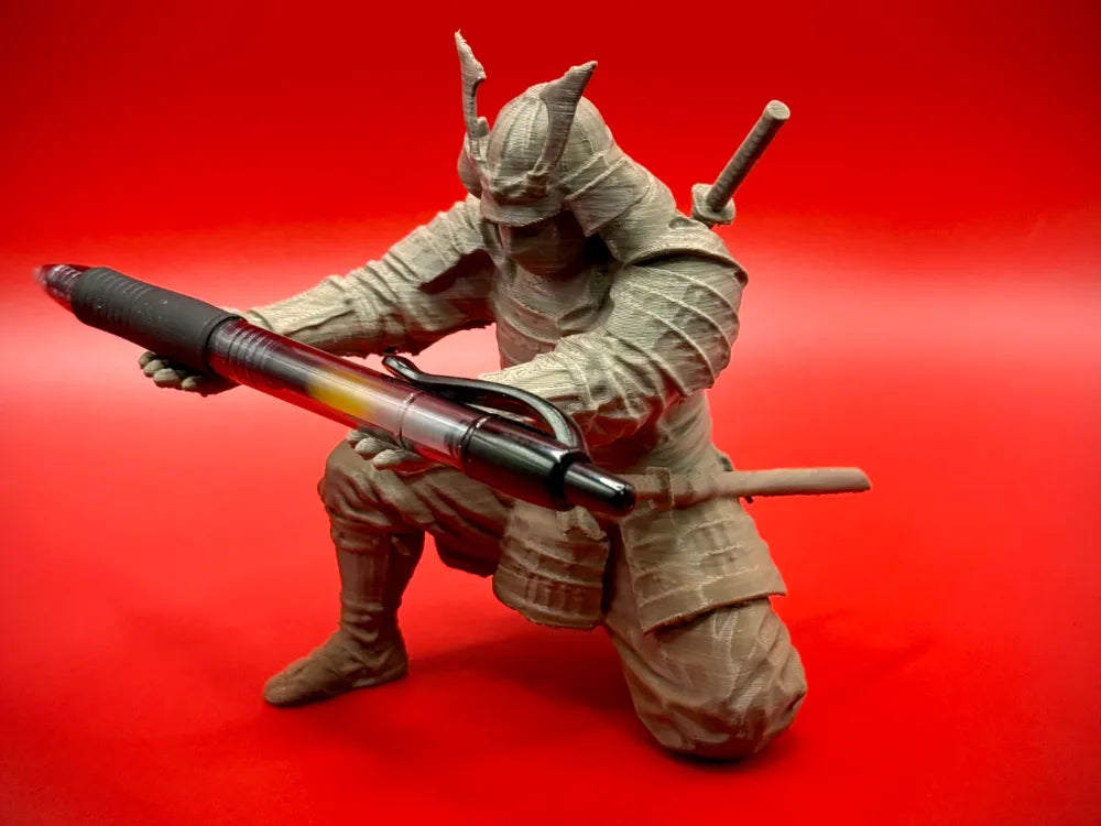 Samurai Pen Holder – 3D Printed Samurai Warrior Desk Organizer by FOFUS, Thrissur Kerala