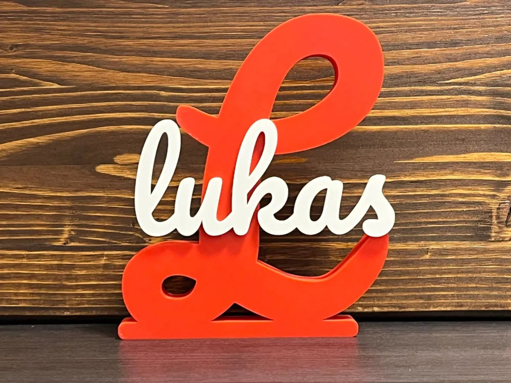Customisable Initials and Name Stand – 3D Printed Premium Display by FOFUS, Thrissur Kerala