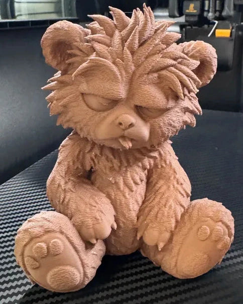 The K.O. Bear angle – 3D Printed Boxing Bear Novelty Figurine by FOFUS Kerala