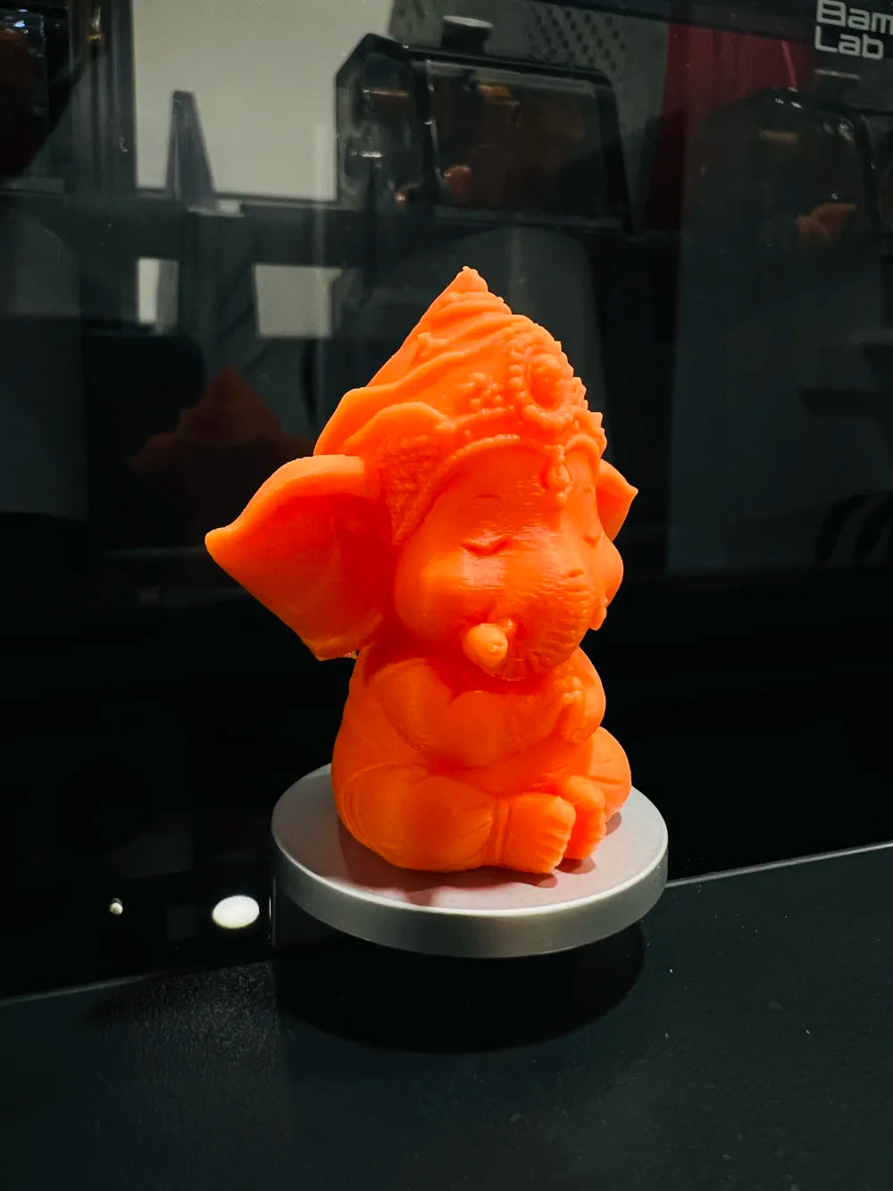 Divine Ganesha Idol angle view – 3D Printed Ganesh Sacred Figurine by FOFUS Kerala