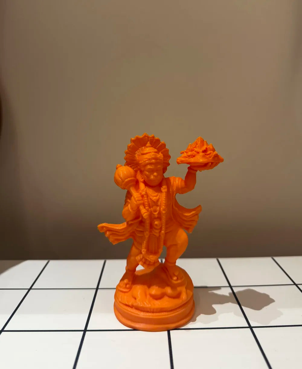 Lord Hanuman ultra detail sculpture close-up – hand post-processed 3D printed idol, GNILABS LLP Irinjalakuda