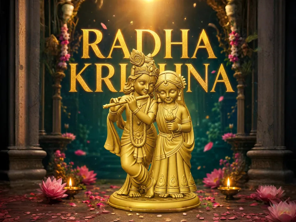 Radha Krishna Divine Decorative Model – 3D Printed Eternal Love Idol by 3D Divine | FOFUS, Thrissur Kerala