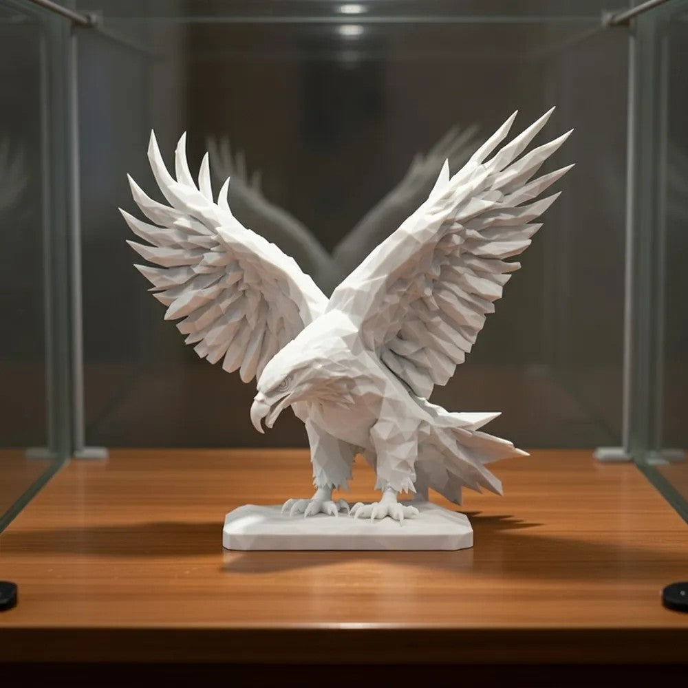 Geometric Eagle Sculpture