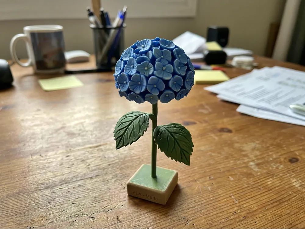 Hydrangea Flower Decor – 3D Printed Decorative Flower Home Accent by FOFUS, Thrissur Kerala