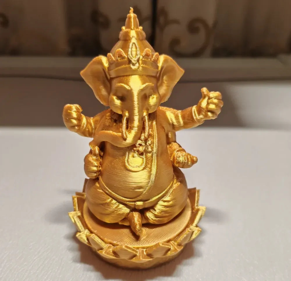 Four-Armed Ganesha Chaturbhuja Figurine – 3D Printed Hindu Sacred Idol by 3D Divine | FOFUS, Thrissur Kerala