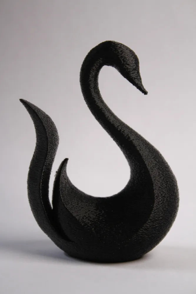 Swan Sculpture angle – 3D Printed Graceful Elegant Figurine by FOFUS Kerala