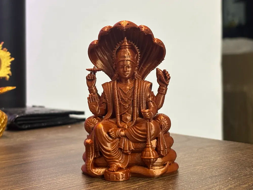 Lord Vishnu Sheshnag Sculpture angle – 3D Printed Vaikunta Deity by FOFUS Irinjalakuda Kerala