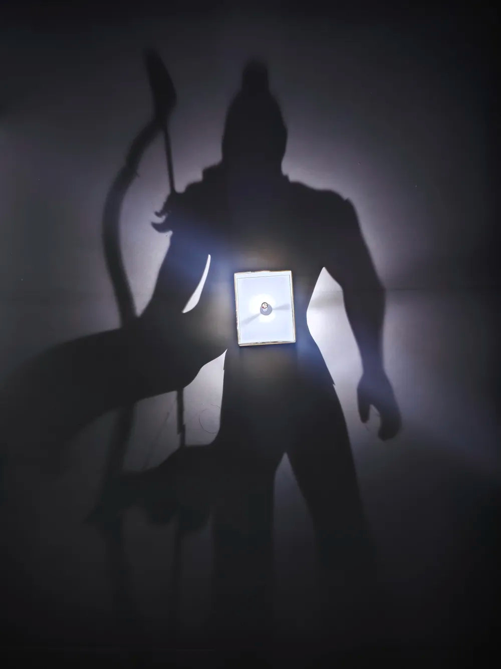 Shiva Rama Krishna Lamp glowing – 3D Printed Rechargeable Sacred Night Lamp by FOFUS Kerala