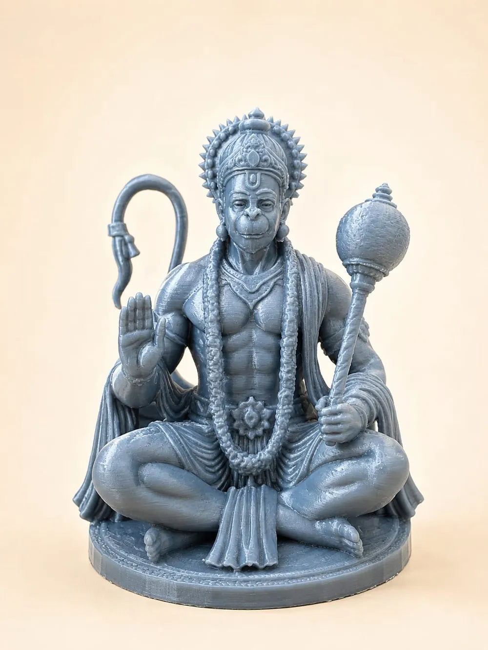 Hanuman Ji Statue angle – 3D Printed Bajrangbali Devotion Idol by FOFUS Irinjalakuda Kerala