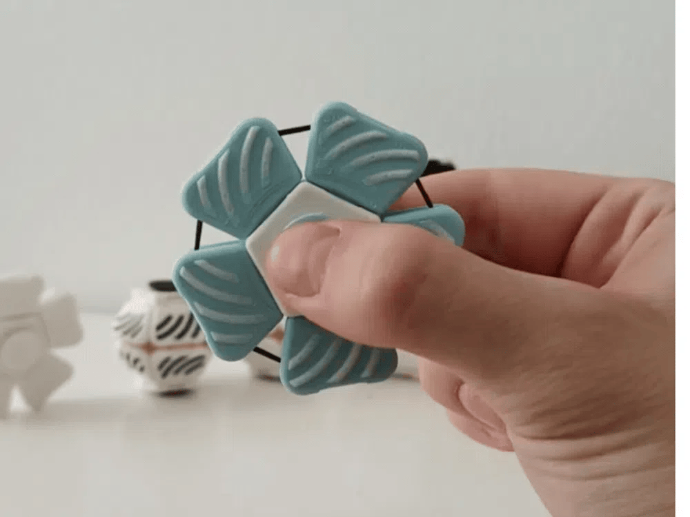 PentaSpin Spinning Fidget Clicker – 3D Printed Pentagon Fidget Spinner by FOFUS, Thrissur Kerala