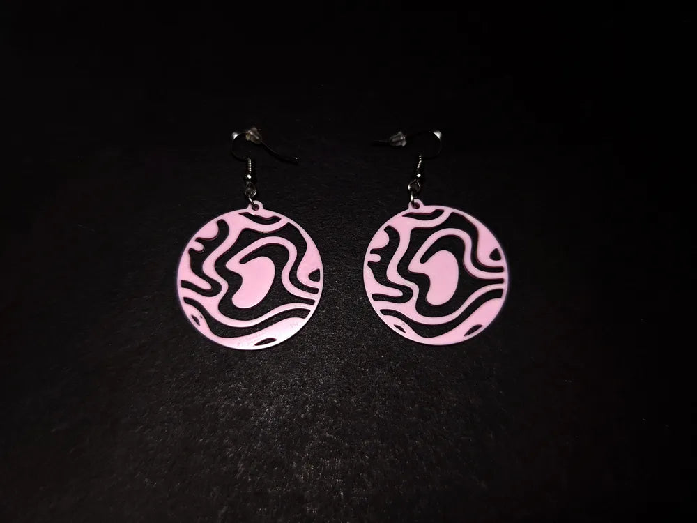 Earthbound Spirit Organic Earrings – 3D Printed Nature Boho Jewellery by FOFUS, Thrissur Kerala