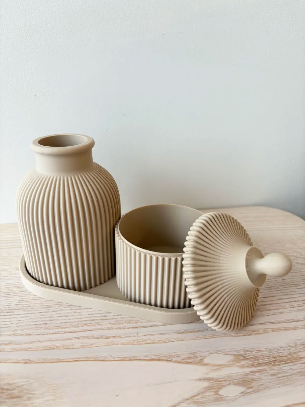 Lidded Container Set angle – 3D Printed Elegant Storage Box by FOFUS Kerala