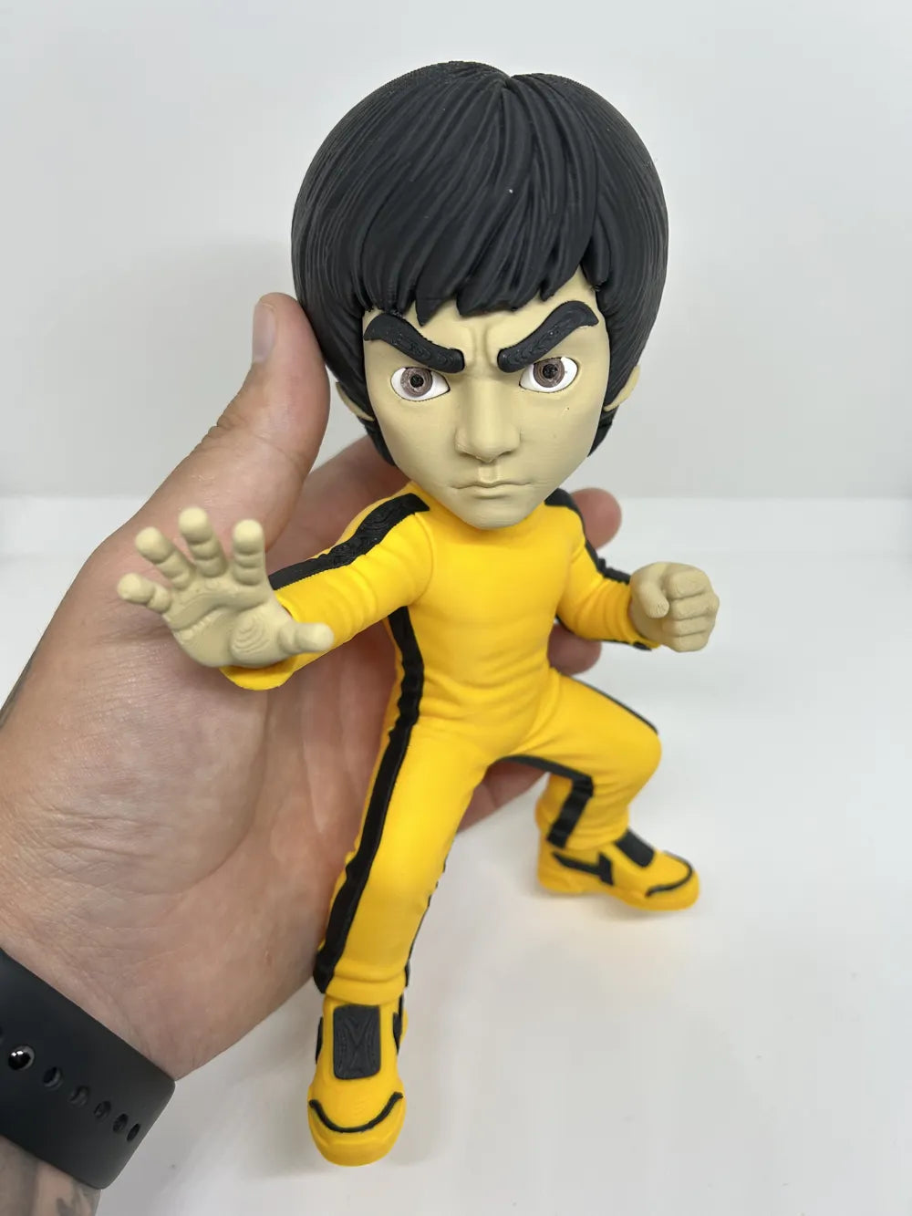 Bruce Lee Martial Arts Figurine detail – 3D Printed Kung Fu Legend Collectible by FOFUS Kerala