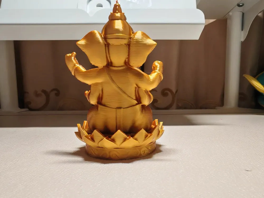 Four-Armed Ganesh Chaturbhuja detail – Premium 3D Printed Hindu Sacred Idol by FOFUS Kerala