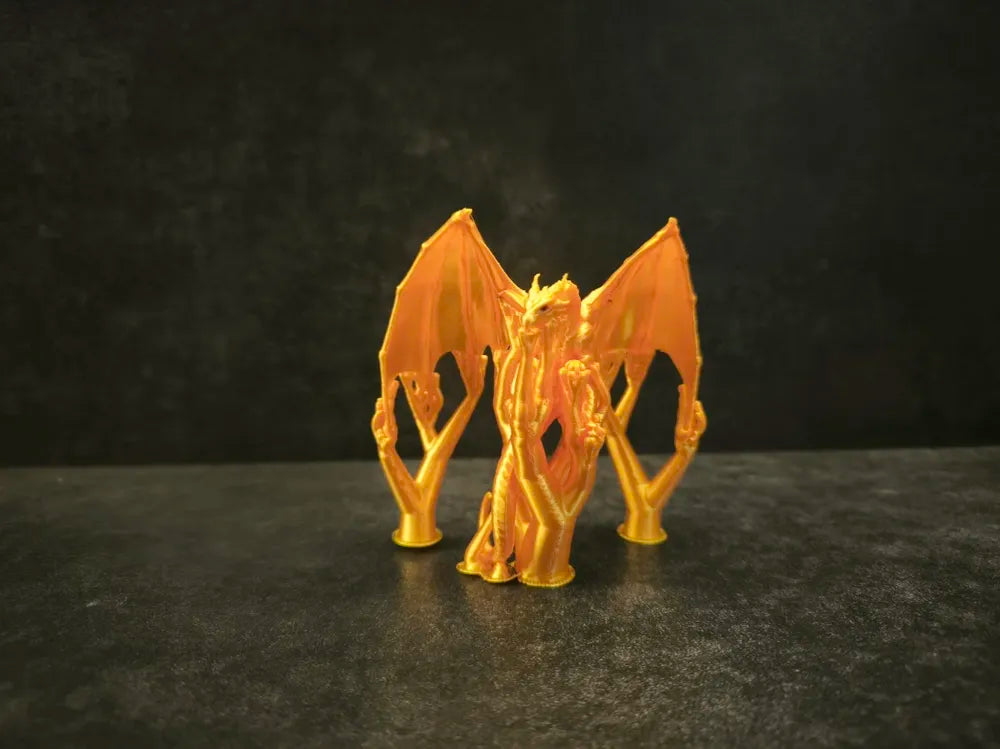 Monitro Dragon Figurine angle – 3D Printed Fantasy Reptile by MAYANS FOFUS Kerala