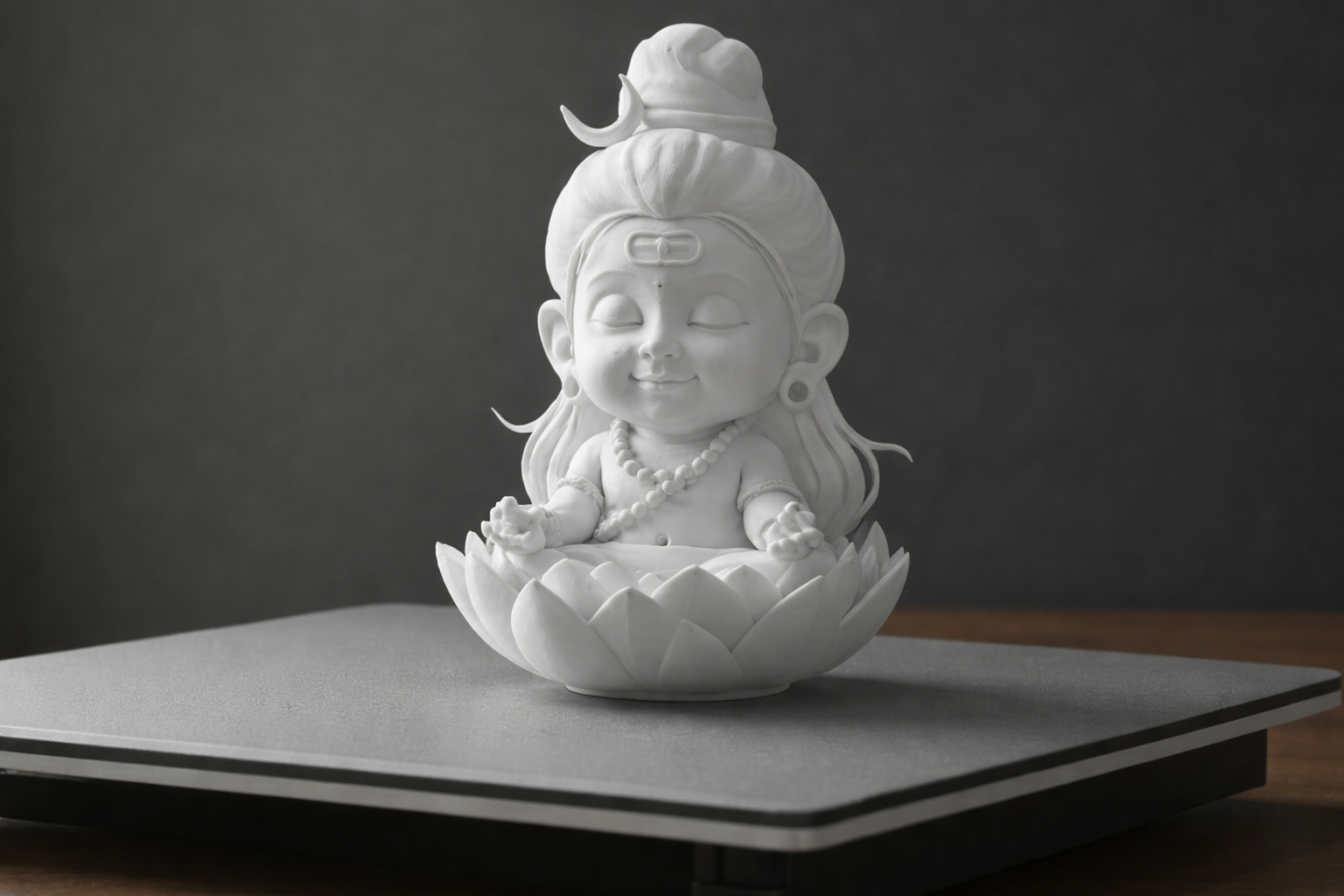 Sivan with Flower – 3D Printed Lord Shiva Tranquil Idol by 3D Divine | FOFUS, Thrissur Kerala