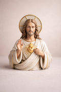 Jesus Sacred Heart Figurine – 3D Printed Religious Statue by 3D Divine | FOFUS, Thrissur Kerala
