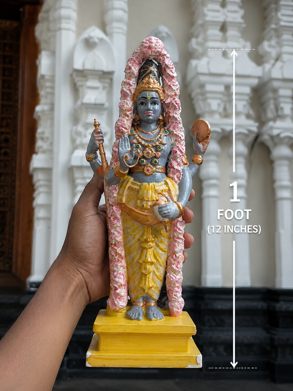 Sangameshan Bharathan Premium Large Idol close-up – Rare Kerala 3D Printed Sacred Deity | FOFUS, Thrissur