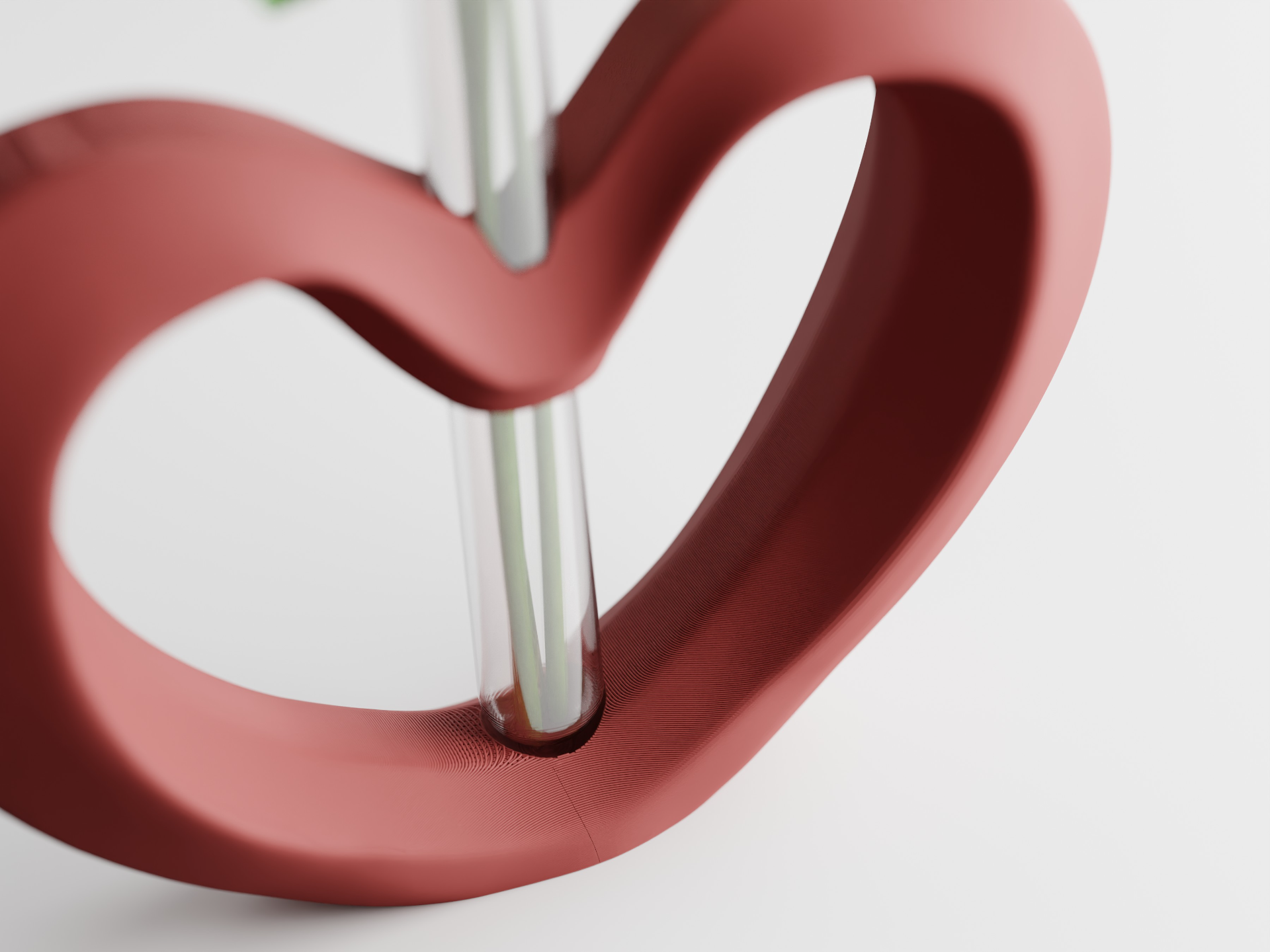 3D printed Valentine's Heart Vase – Romantic Floral Decor & Gift by FOFUS
