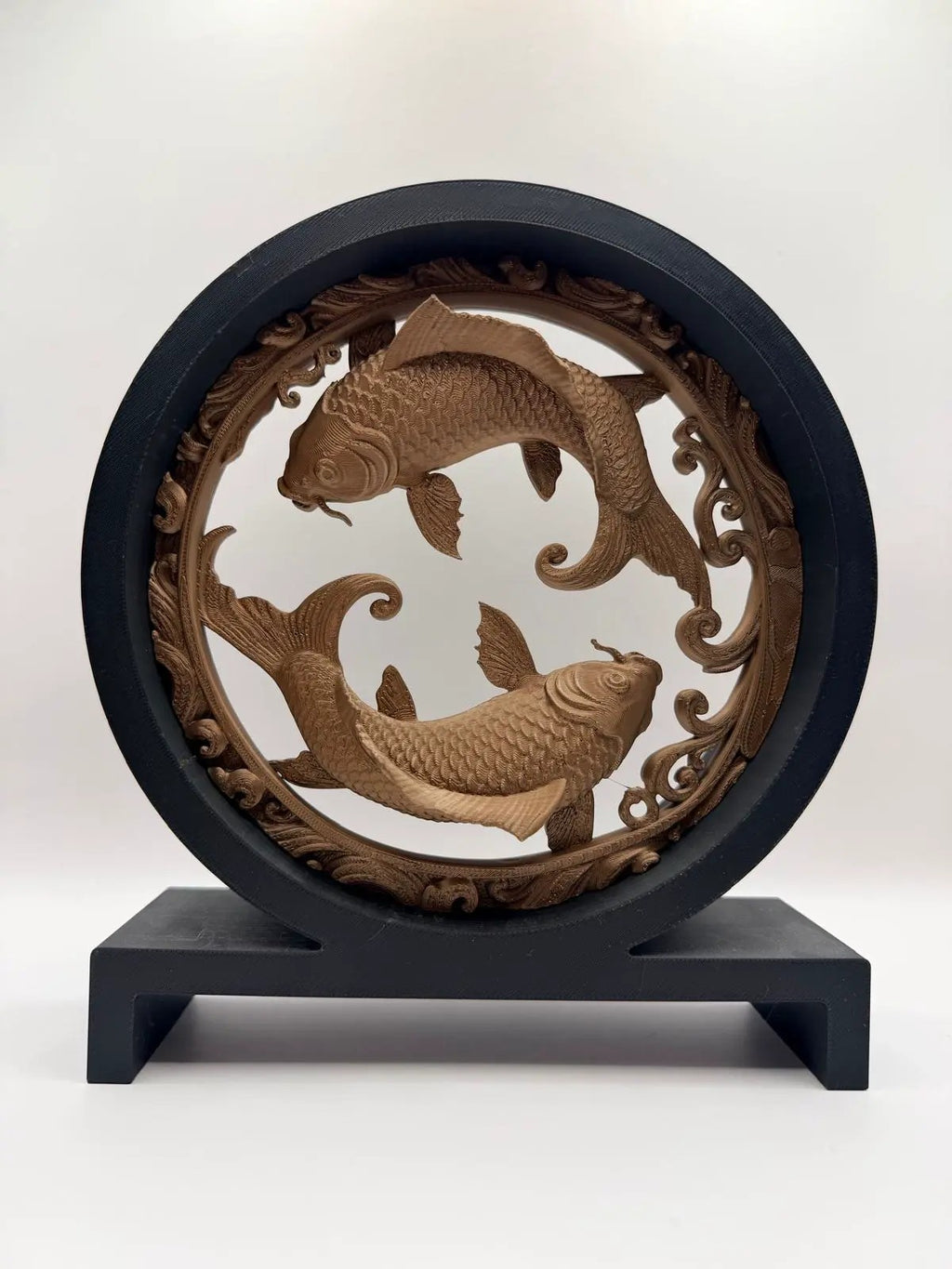 Circular Koi Fish Sculpture