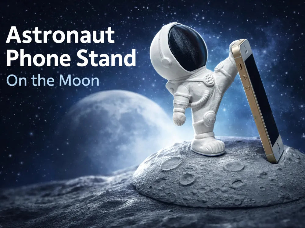 Astronaut Phone Holder – 3D Printed Spaceman Desk Phone Stand by FOFUS, Thrissur Kerala