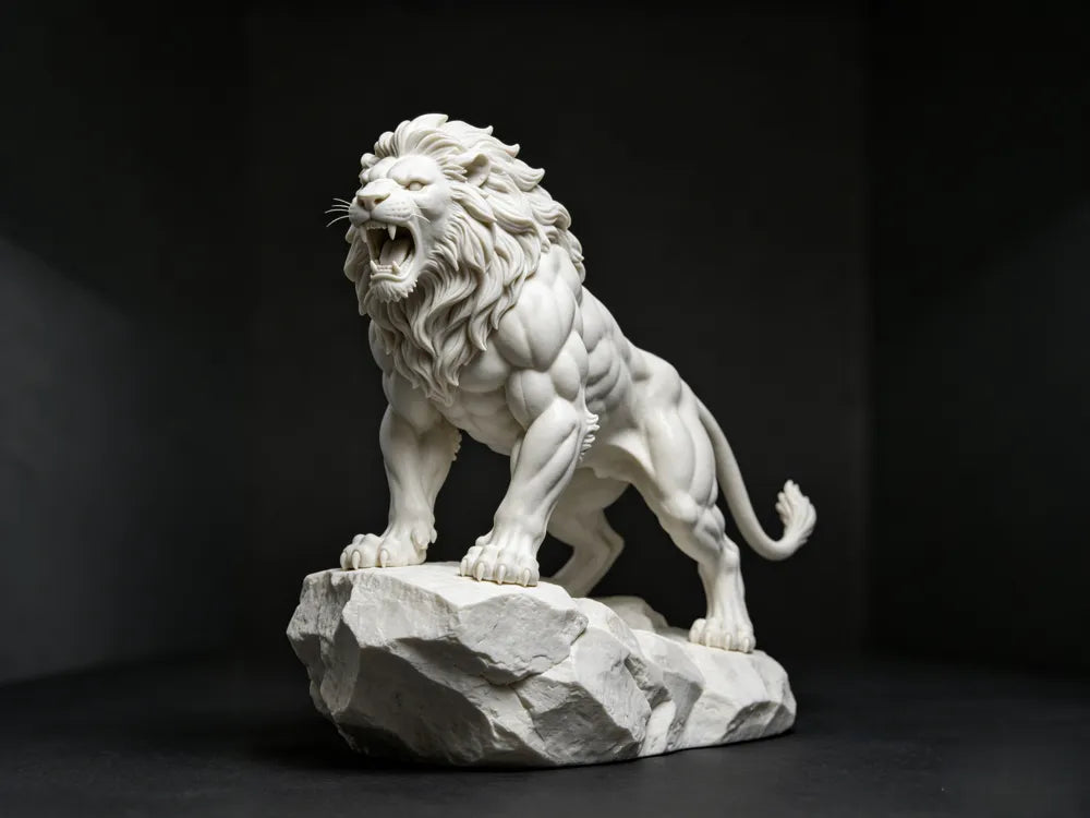 Lion Figurine – 3D Printed Majestic Lion Collectible by FOFUS, Thrissur Kerala