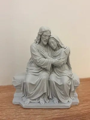 Jesus and Mary Embrace Statue
