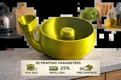 Snail-Shaped Turbo Vortex Fruit & Vegetable Washer