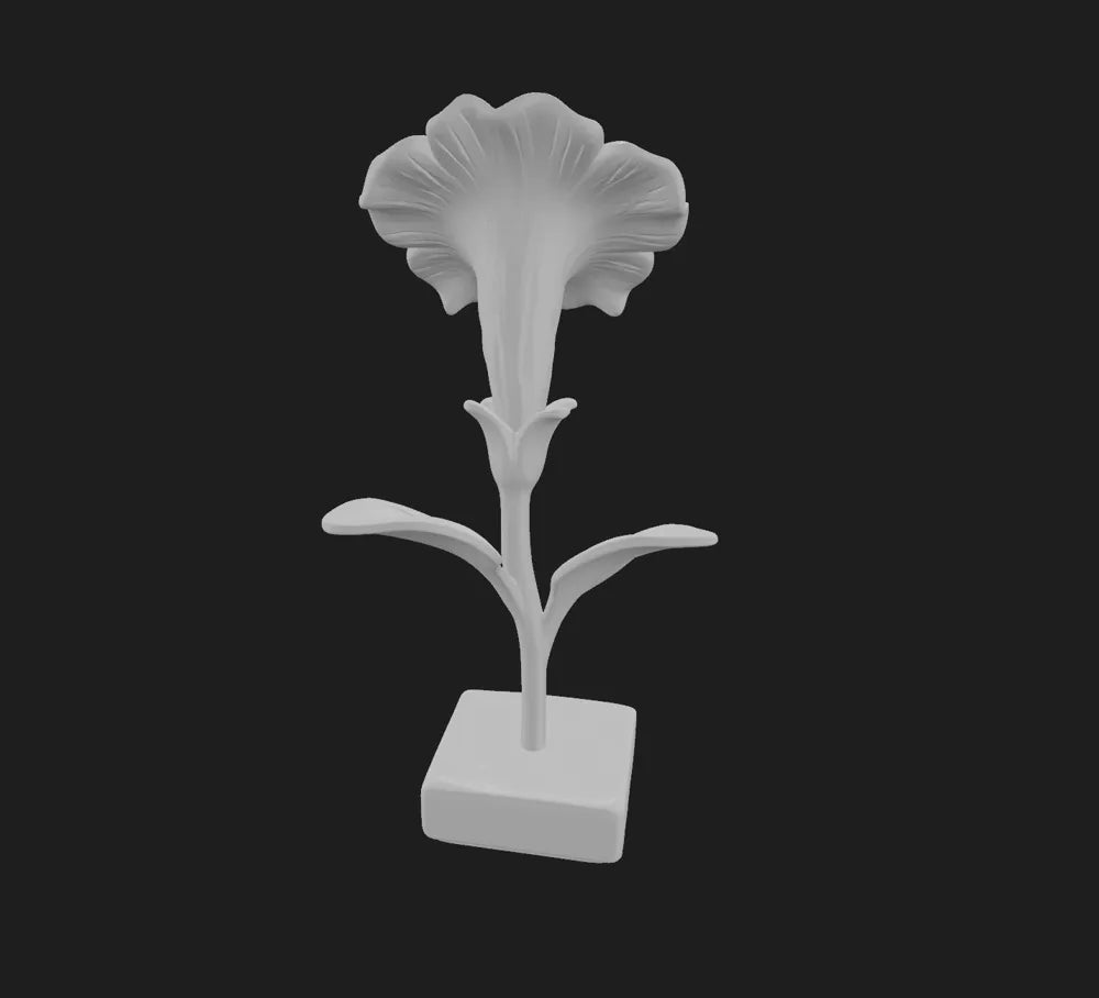 Petunia Flower Decorative Floral angle – 3D Printed Botanical Home Bloom Decor by FOFUS Kerala