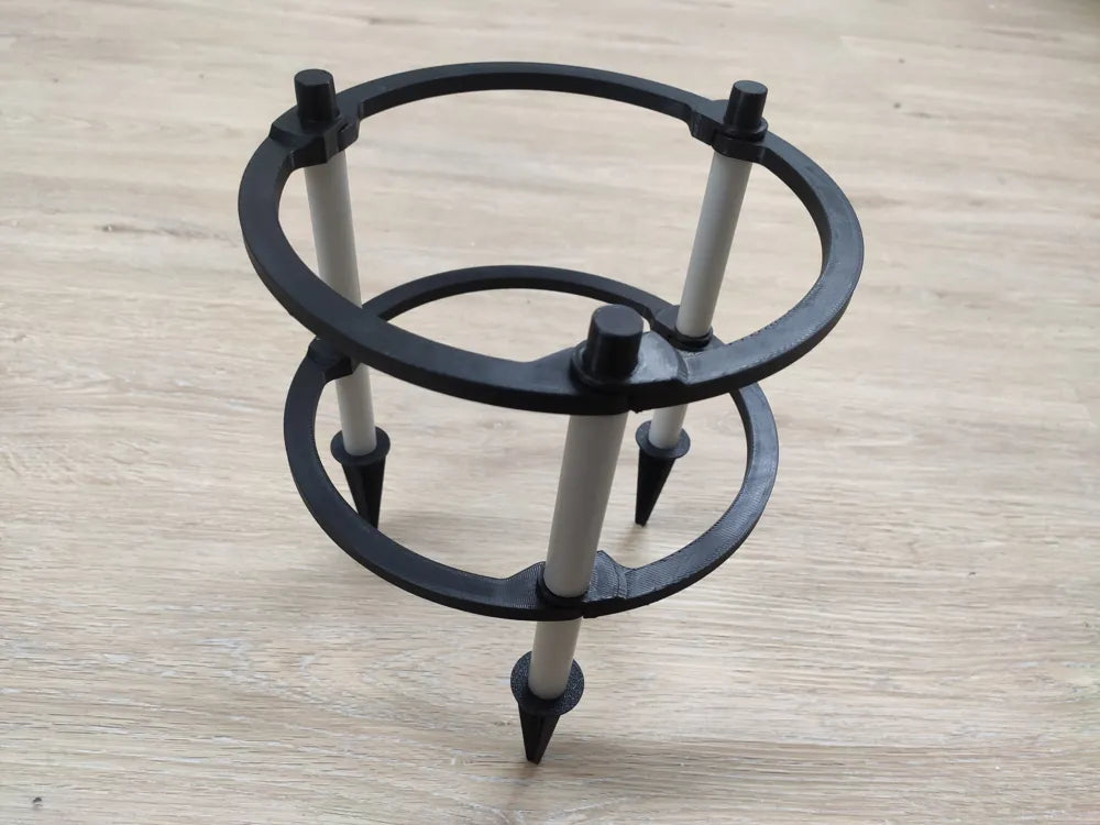 Modular Trellis and Tomato Cage detail – 3D Printed Snap-Together Garden Support by FOFUS Kerala