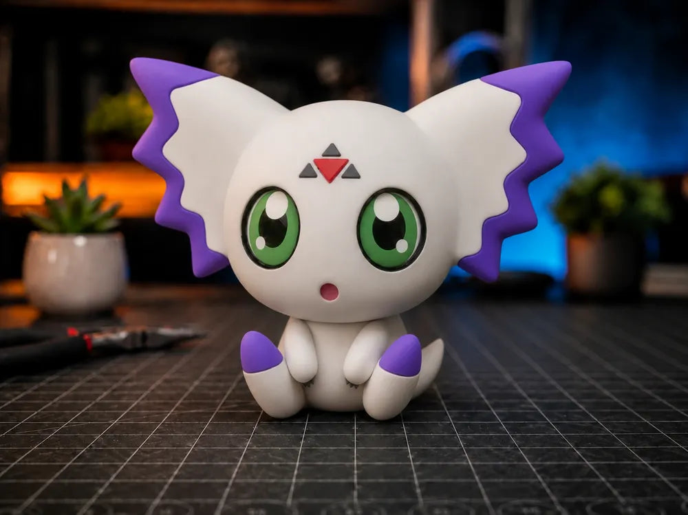 Digimon Culumon Figurine angle – 3D Printed Digimon Tamers Anime Collectible by FOFUS Kerala